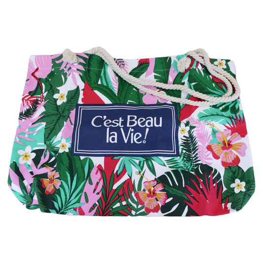 C'est Beau La Vie - Floral Tote